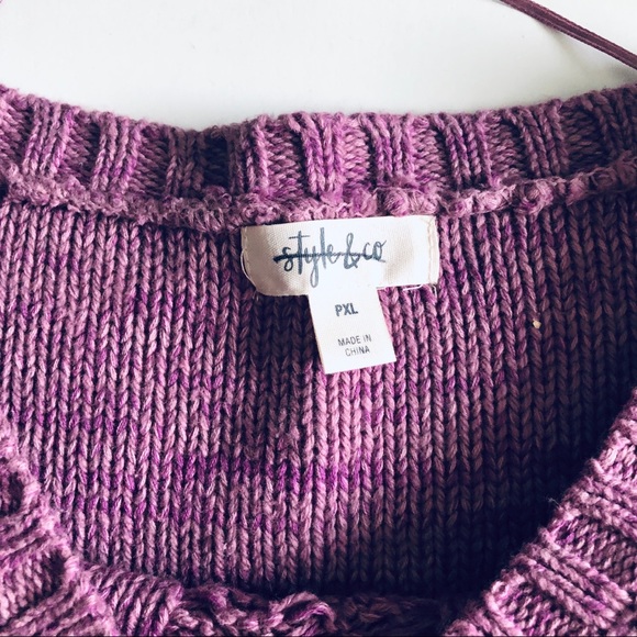 NEW Style & Co Ombre Bell Sleeve Chunky Sweater - Picture 7 of 11